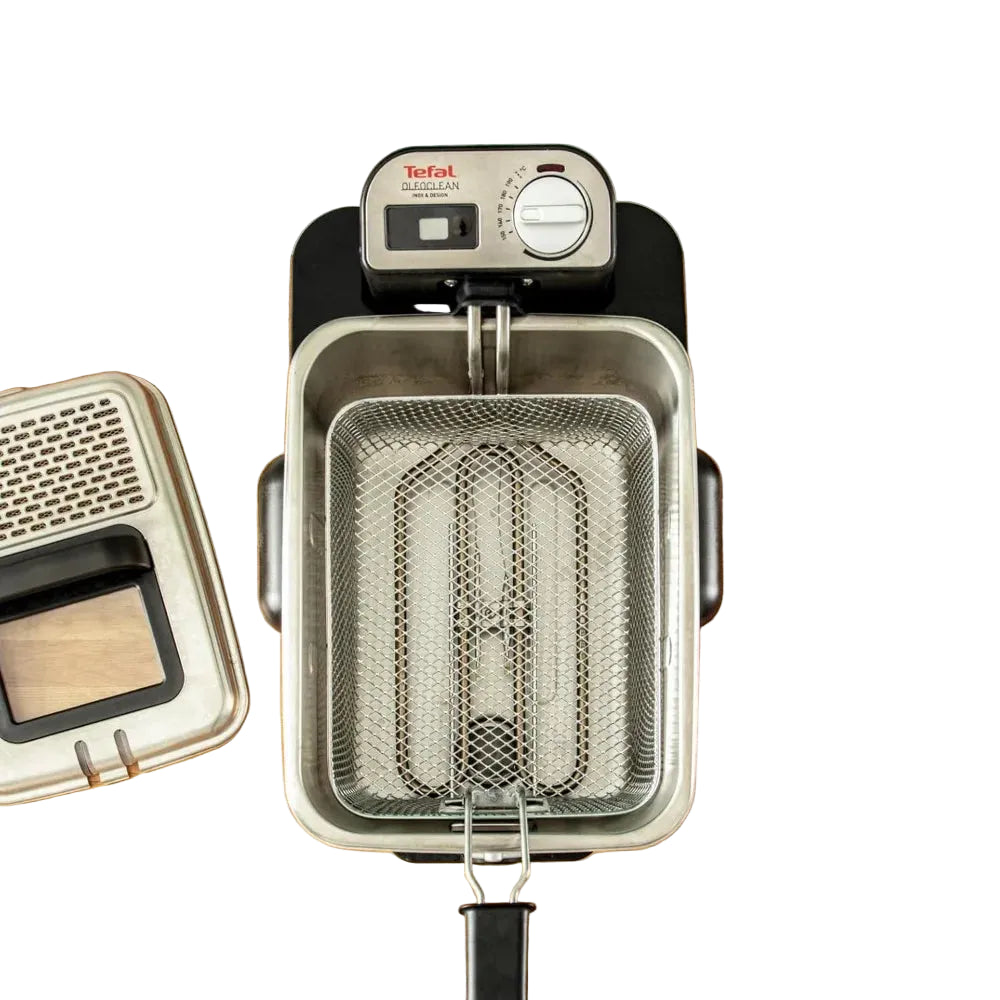 Friteuse semi-professionnelle 3,5 L – 2300 W – Filtration automatique de l’huile – Minuterie numérique