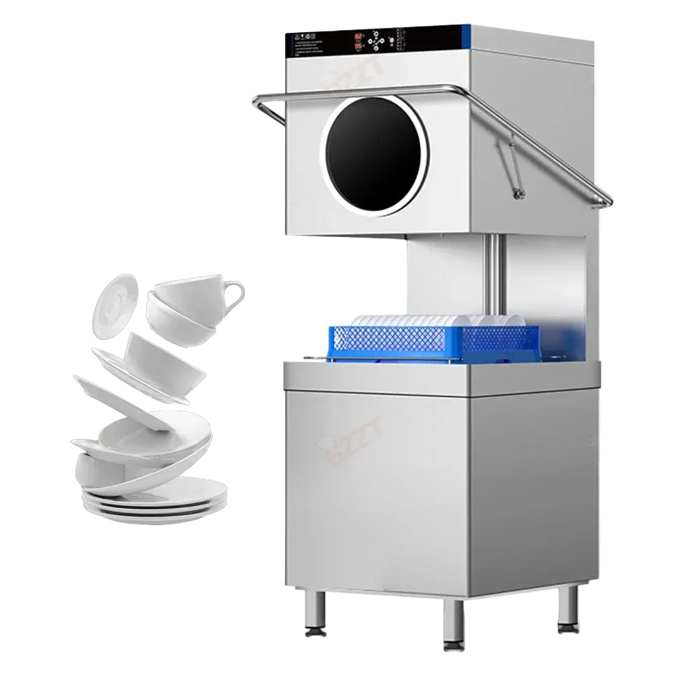 Lave-vaisselle électrique automatique entièrement intégré avec panneau numérique et fenêtre – Acier inoxydable