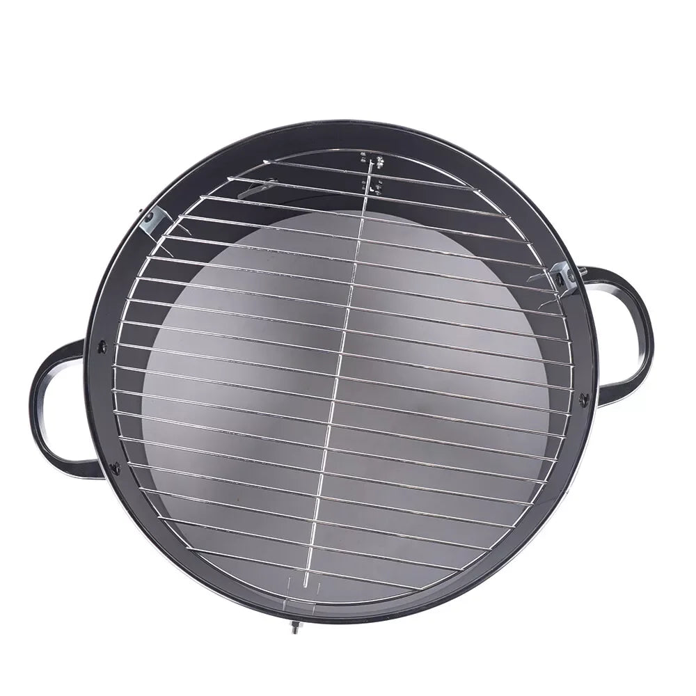 Grill multifonction 3 en 1 au charbon de bois – Fumoir, gril et four – Structure en fer – Ø 40 cm, hauteur 84 cm